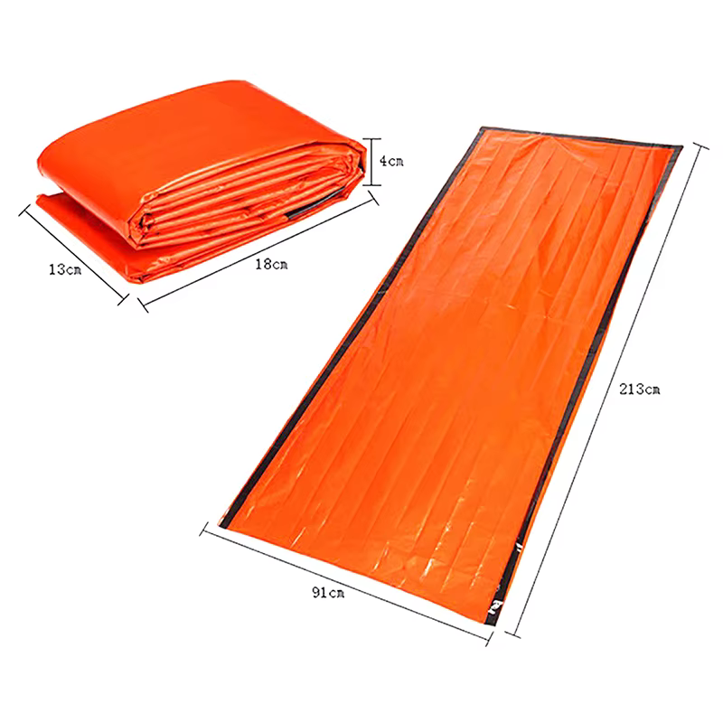 Sac de couchage d'urgence ultra imperméable en Mylar