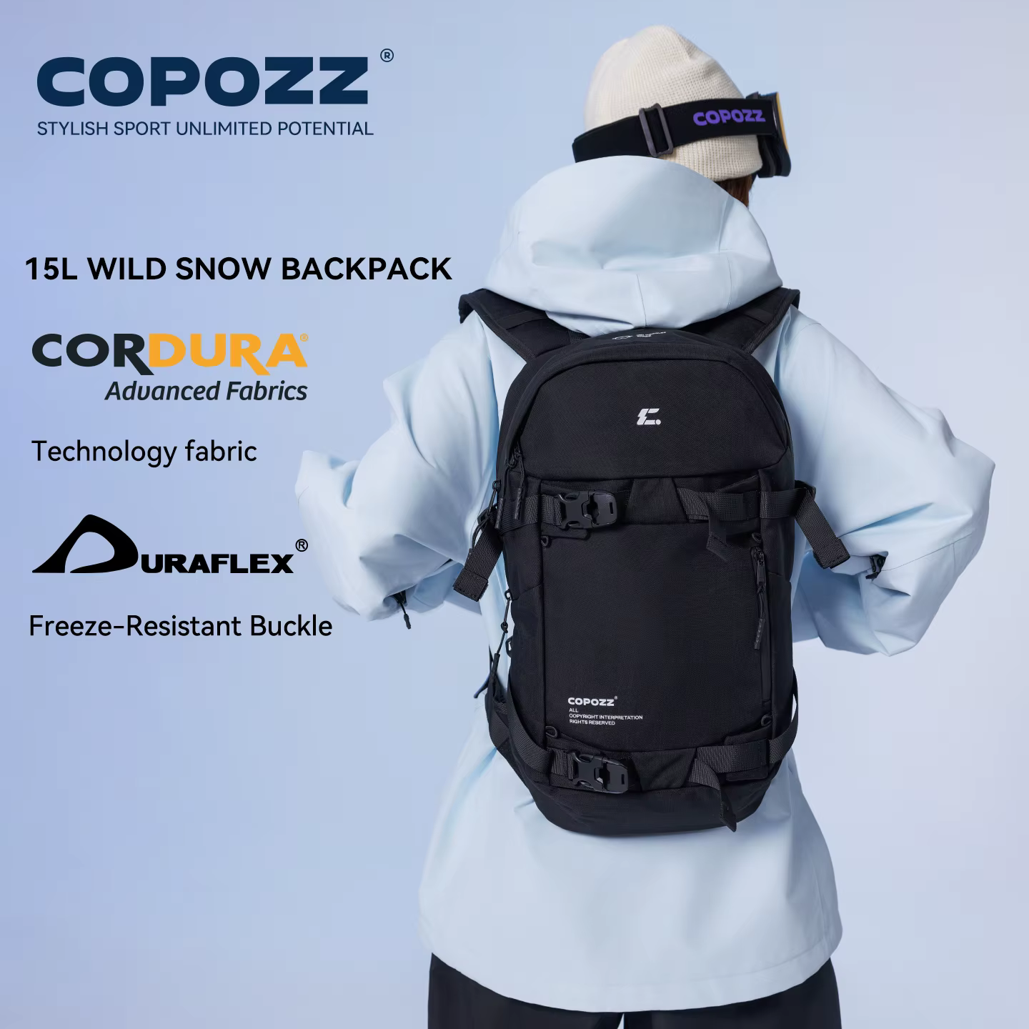 COPOZZ nouveau sac à dos de Ski multifonctionnel grande capacité sac de planche de sport séparation sèche et humide snowboard Camping randonnée sac de neige