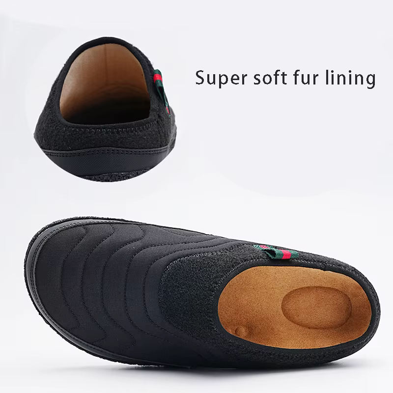 Chaussons de jardin imperméables pour hommes et femmes, chaussures à enfiler décontractées, coton chaud, intérieur, extérieur, mode, hiver, 2025