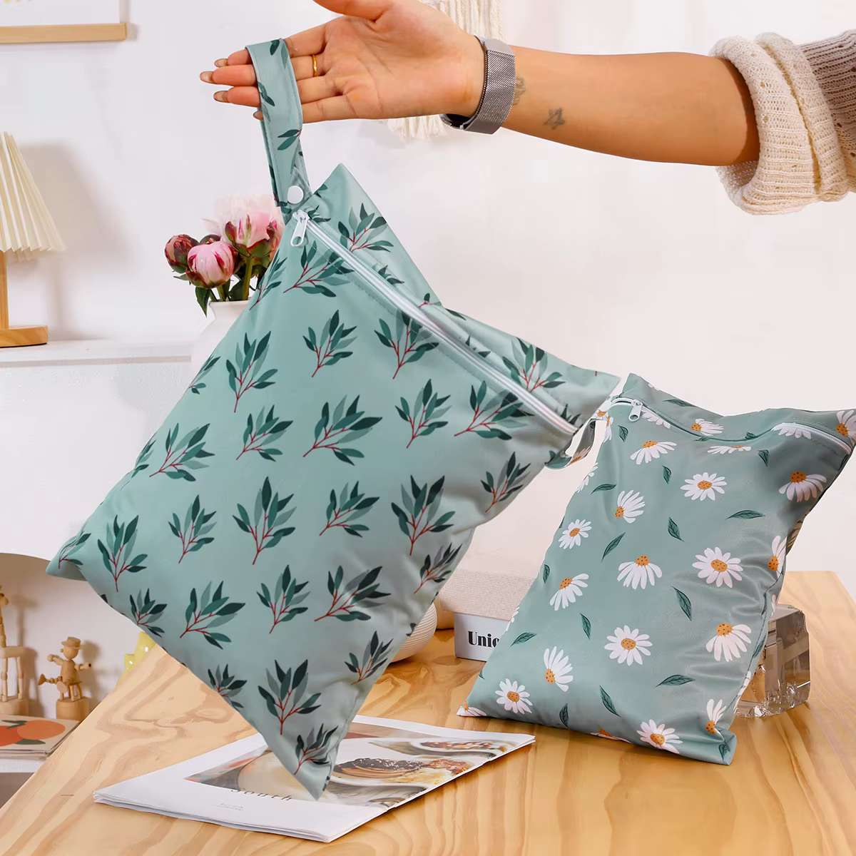 HappyFlute 3 pièces sac humide imperméable et réutilisable-solution pratique et durable pour ranger des articles humides