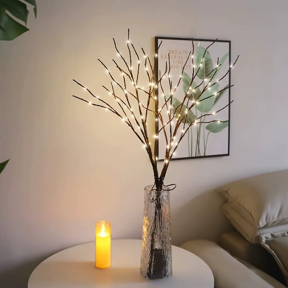 Lampe LED en fil de cuivre pour la décoration de la cour de la maison