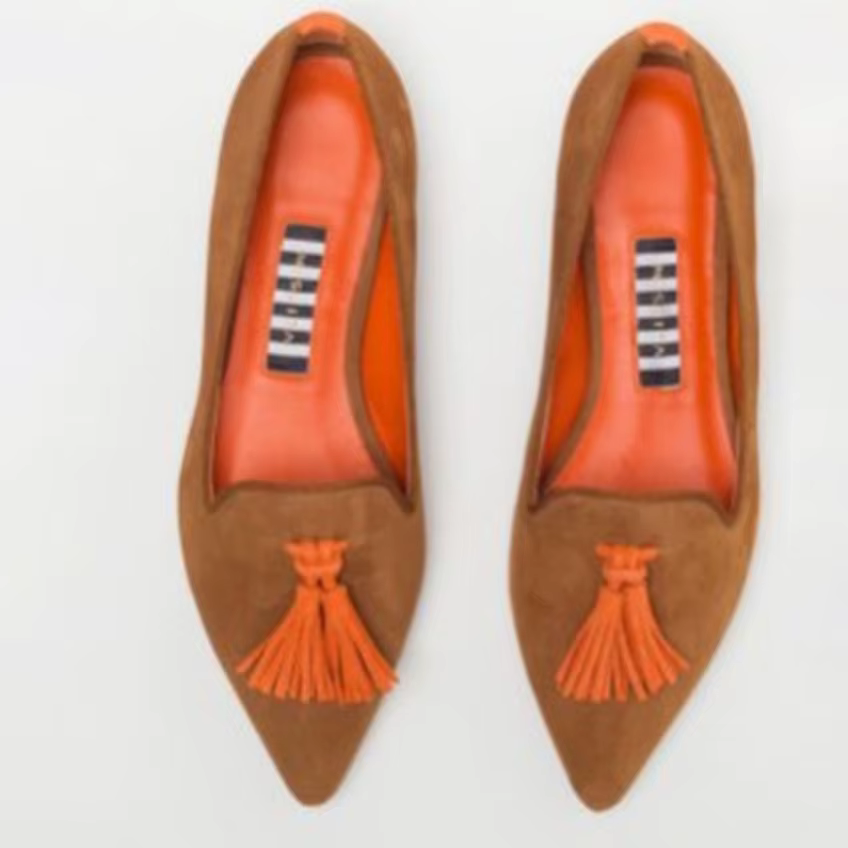Chaussures bateau pour femmes, mocassins à talons plats, chaussures à enfiler pour dames, chaussures légères à bout bas pour femmes