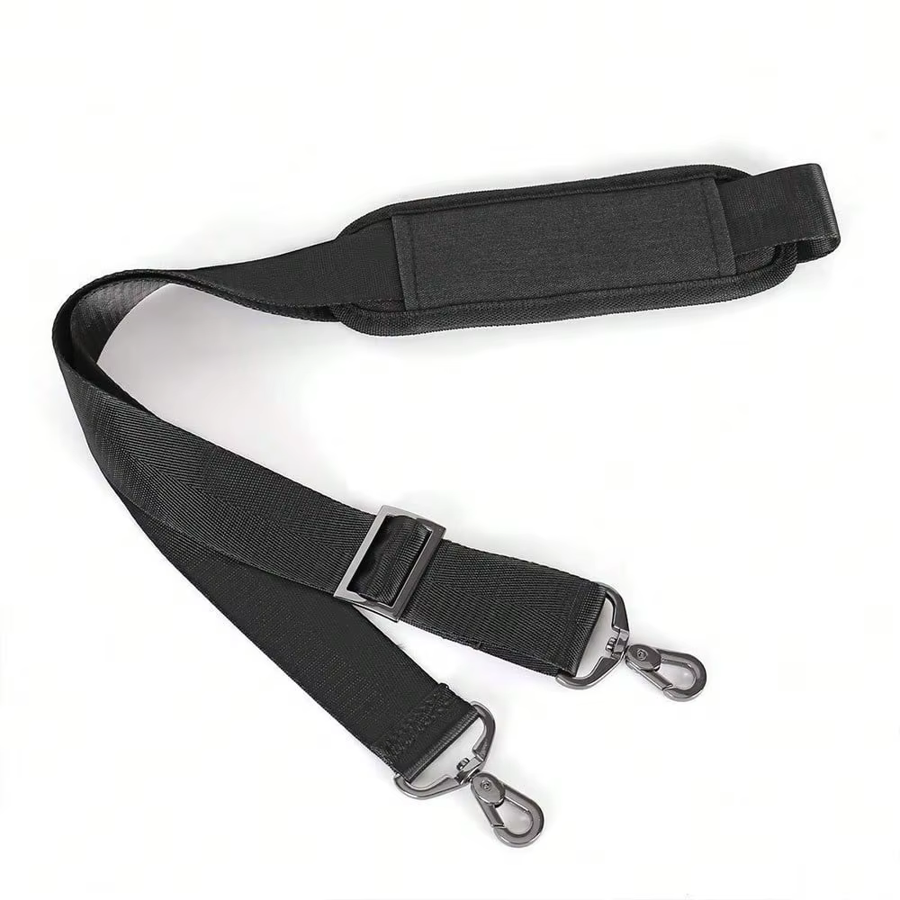 Sangle d'épaule de sac à bandoulière minimaliste noir