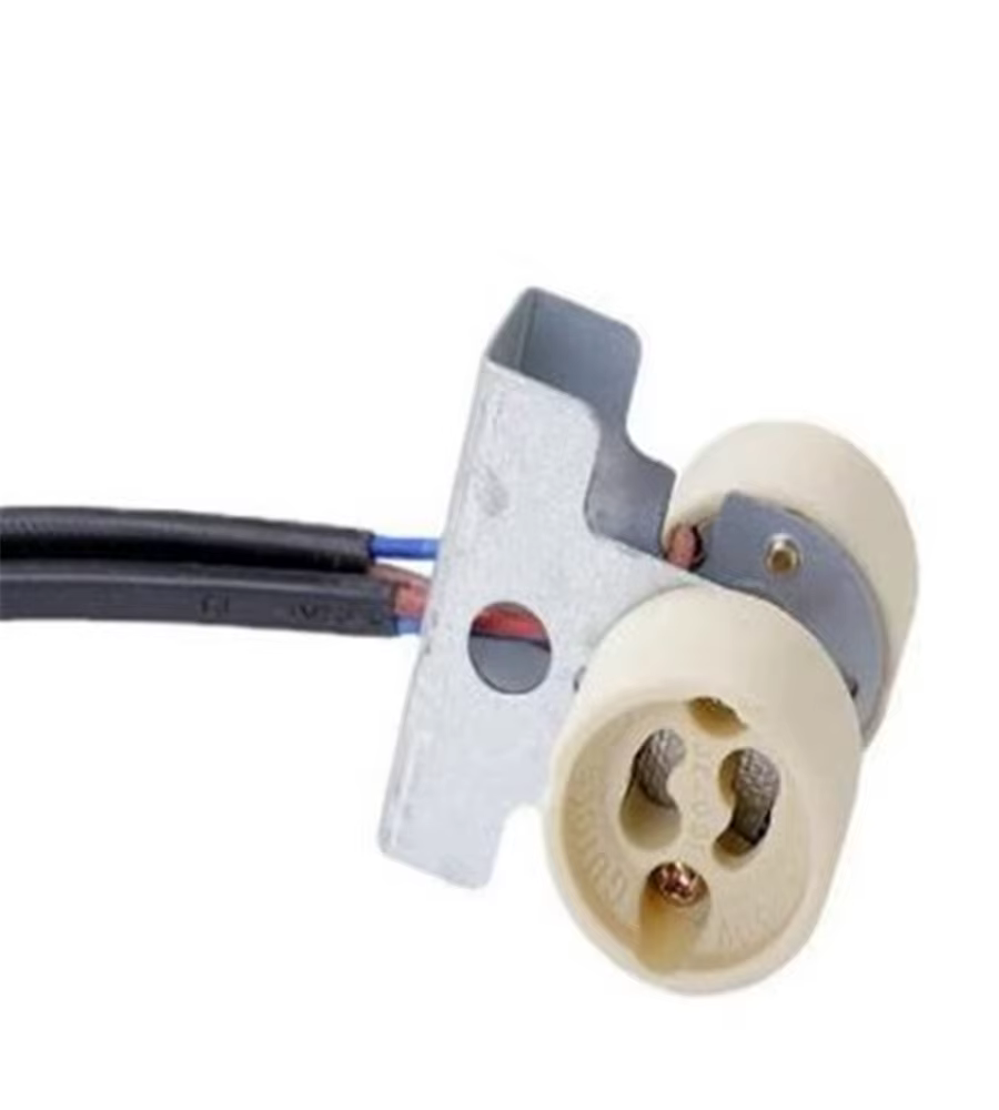 Supports de lampe GU10 en céramique, 10 pièces, Base lumineuse avec support de plaque solide