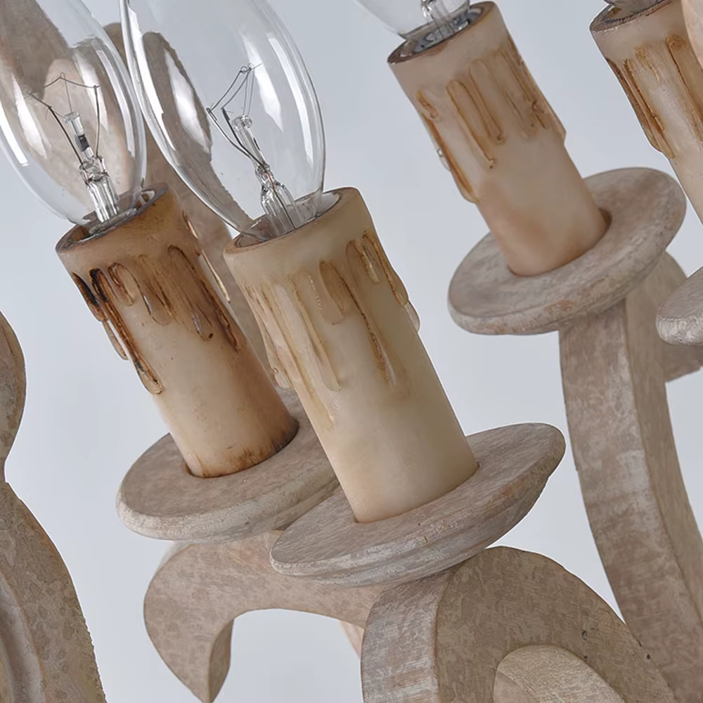 Lustre suspendu en bois style loft, lampe suspendue nordique antique, lampe rétro américaine pour restaurant, salle à manger, cuisine, ferme