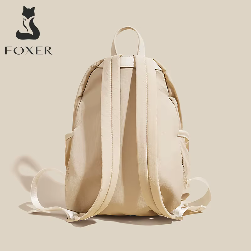 Sac à dos en tissu de coton imperméable pour femme