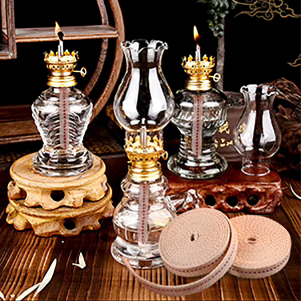 Mèche de lampe Kerosene en coton tressé