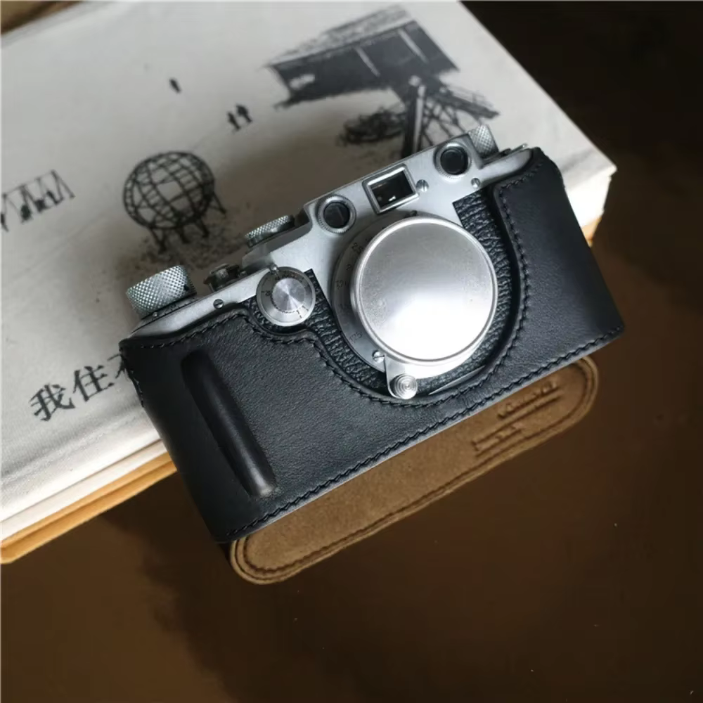 Sac pour appareil photo de style vintage, étui en cuir véritable, sac de protection, adapté pour Leica iF, iiiiF, 3F, iC, iiiC, 255.accessoires