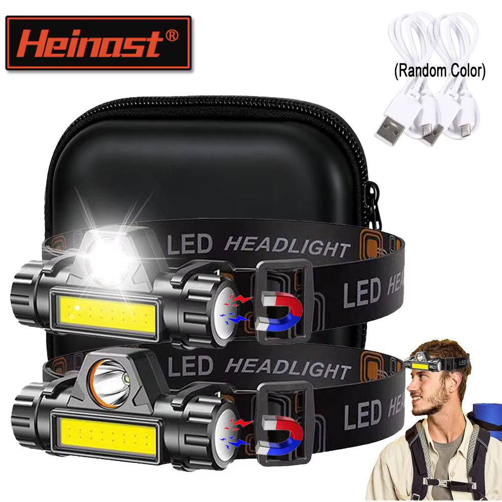 Lampe frontale LED COB Rechargeable