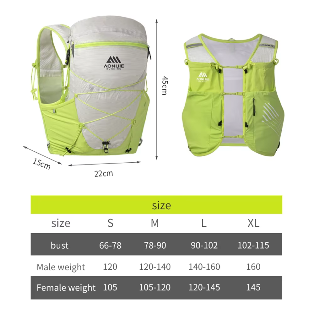 AONIJIE nouveau C9116-15L grande capacité professionnel Trail course sac à dos pour cyclisme en plein air adapté randonnée alpinisme