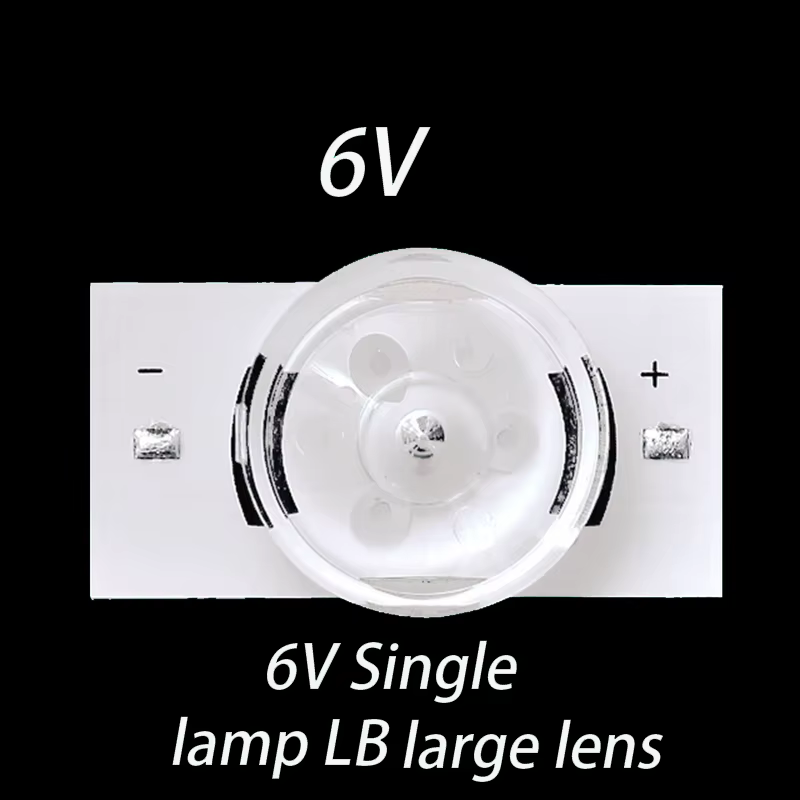Accessoires de bande de rétro-éclairage LED pour perles de lampe SMD 3V 6V avec filtre de lentille optique pour 32-75 pouces