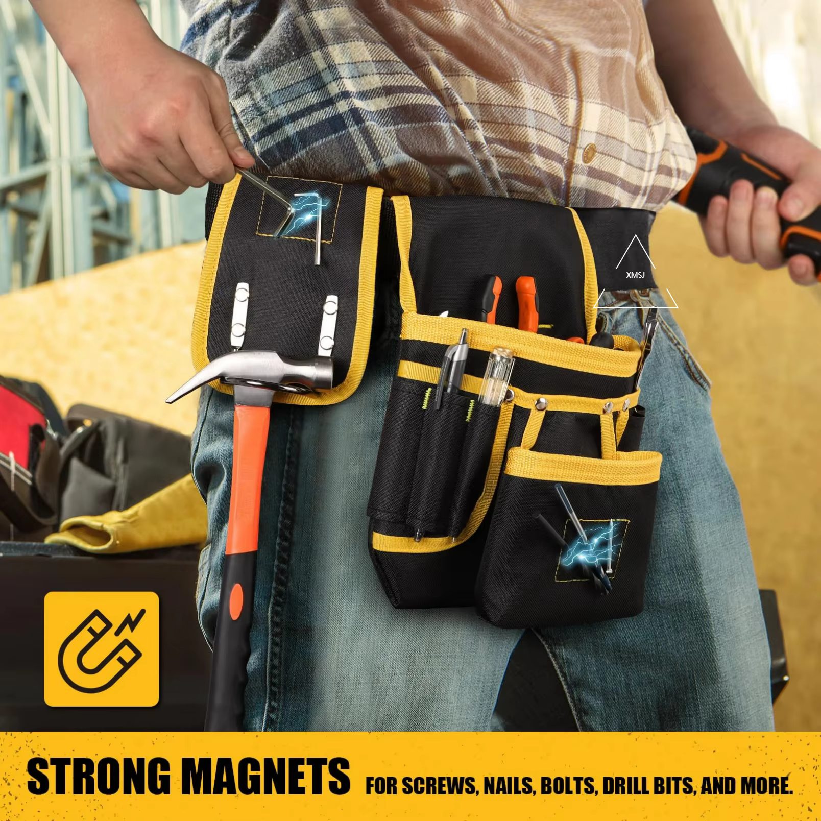 Ceinture porte-outils magnétique XMSJ pour homme