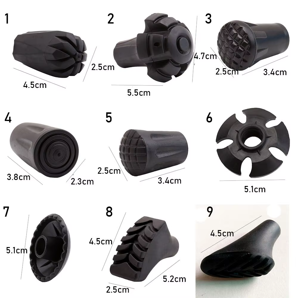 Bâtons de marche nordiques noirs