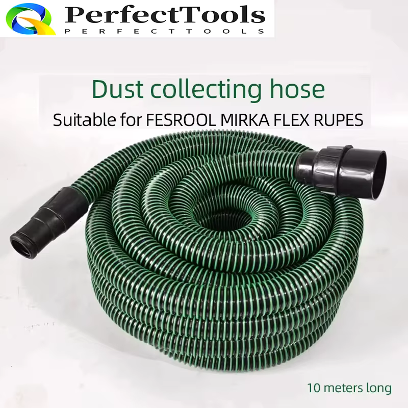 Tuyau de 10 m pour aspirateur Festool Mirka, seau à poussière, tuyau en plastique, tube d'aspiration pour outils électriques et machines à poncer