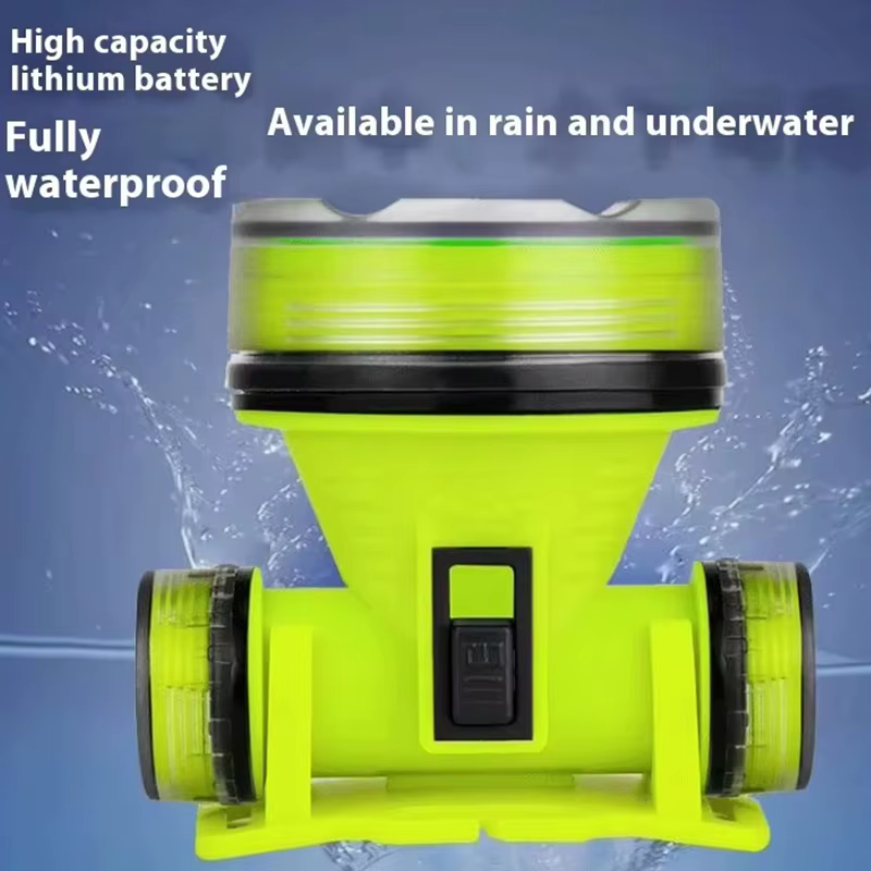 Phare de plongée Portable Rechargeable 350m sous-marin Submersible étanche Super lumineux LED plongeur lampe frontale de pêche sous-marine nouveau