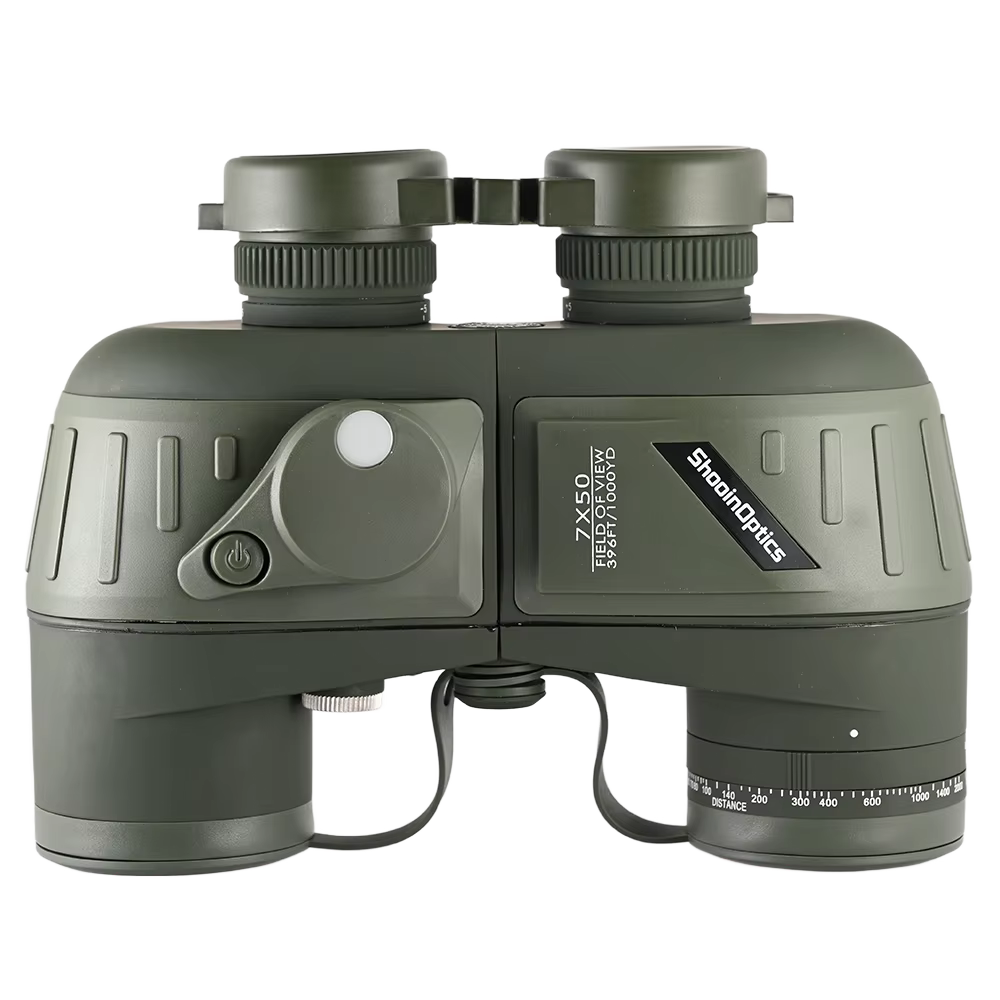 SHOOINOPTICS jumelles 7X50 boussole nautique FMC azote flottant imperméable pour la chasse observation des oiseaux NAVIG