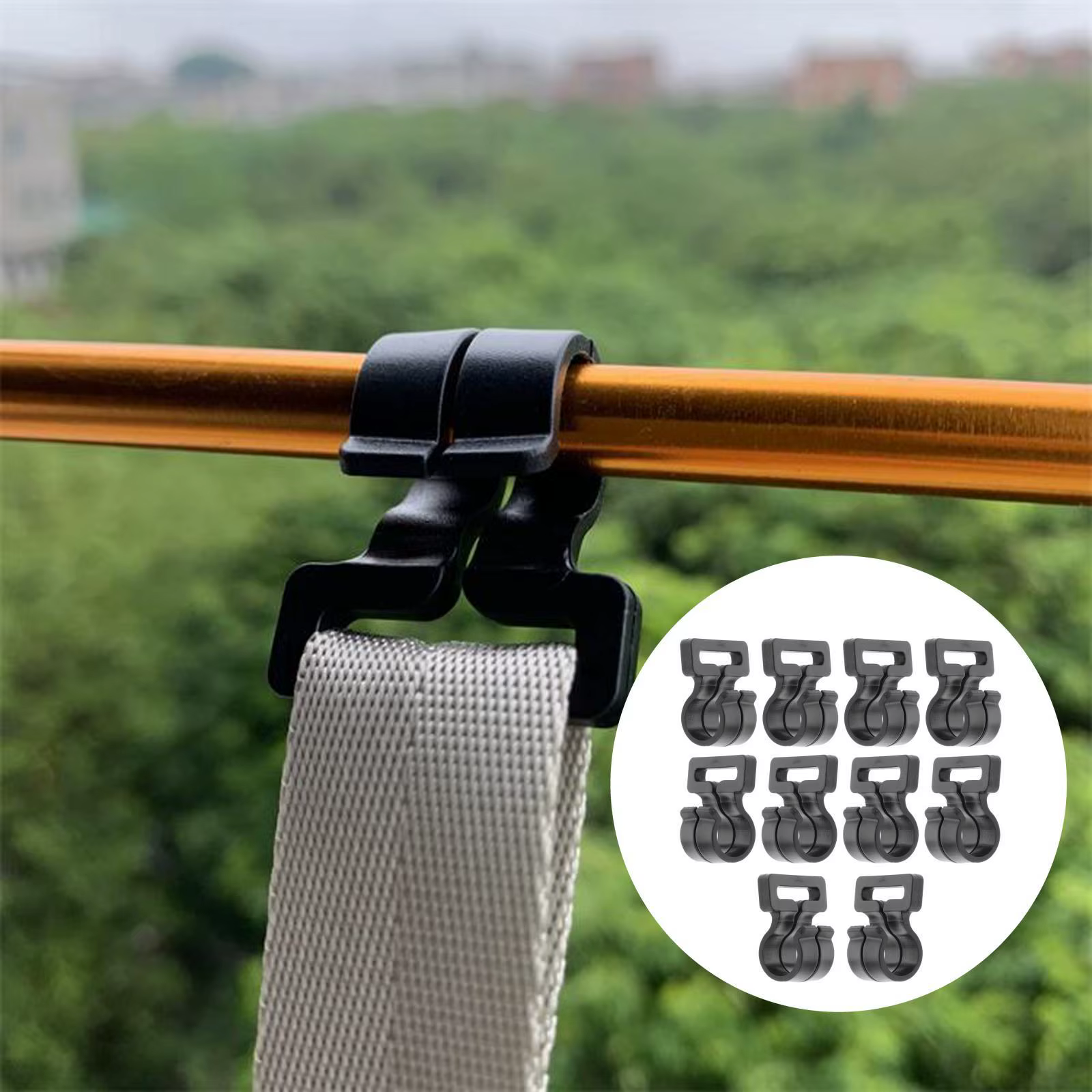 Ensemble de 10 crochets de poteau de tente de camping