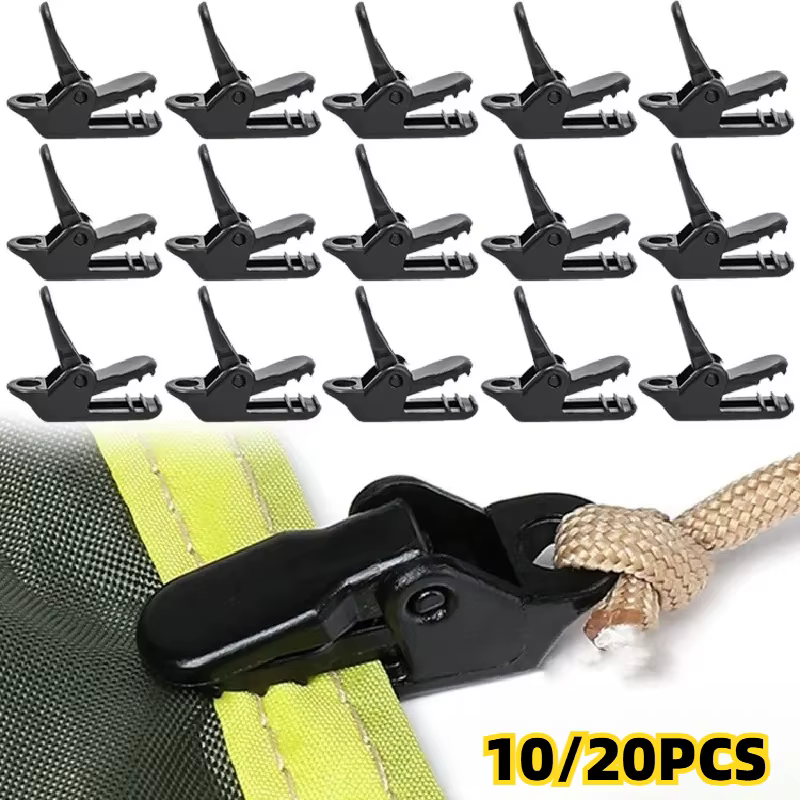10/20 pièces de pinces de tente robustes pour bâches extérieures