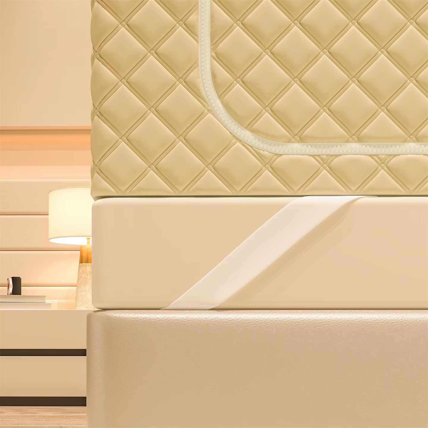 Tente de lit matelassée en coton pour l'hiver