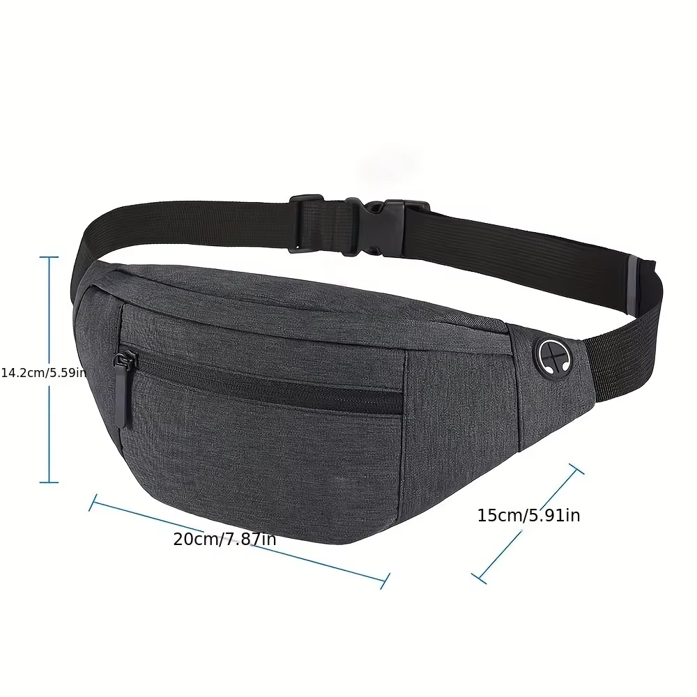 Sac banane unisexe, sac de ceinture pour voyage