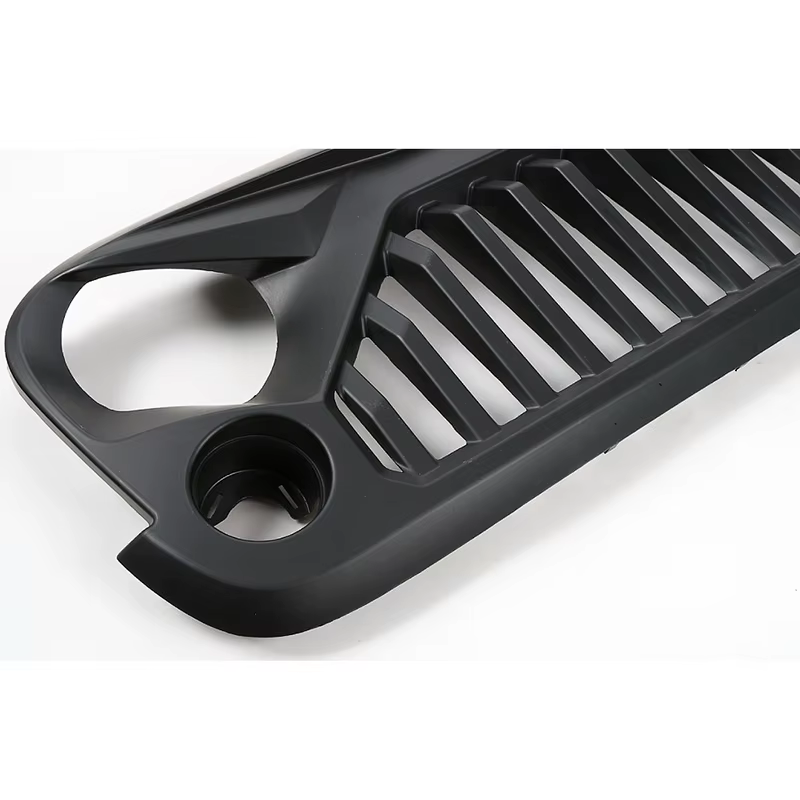 Accessoires extérieurs 4x4, calandre avant noire en ABS pour Jeep Wrangler JK 2007-2018