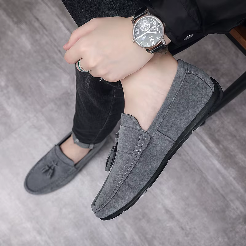 Chaussures plates décontractées à pois pour hommes, chaussures souples et confortables pour hommes, chaussures paresseuses Luminemaker, mode d'été