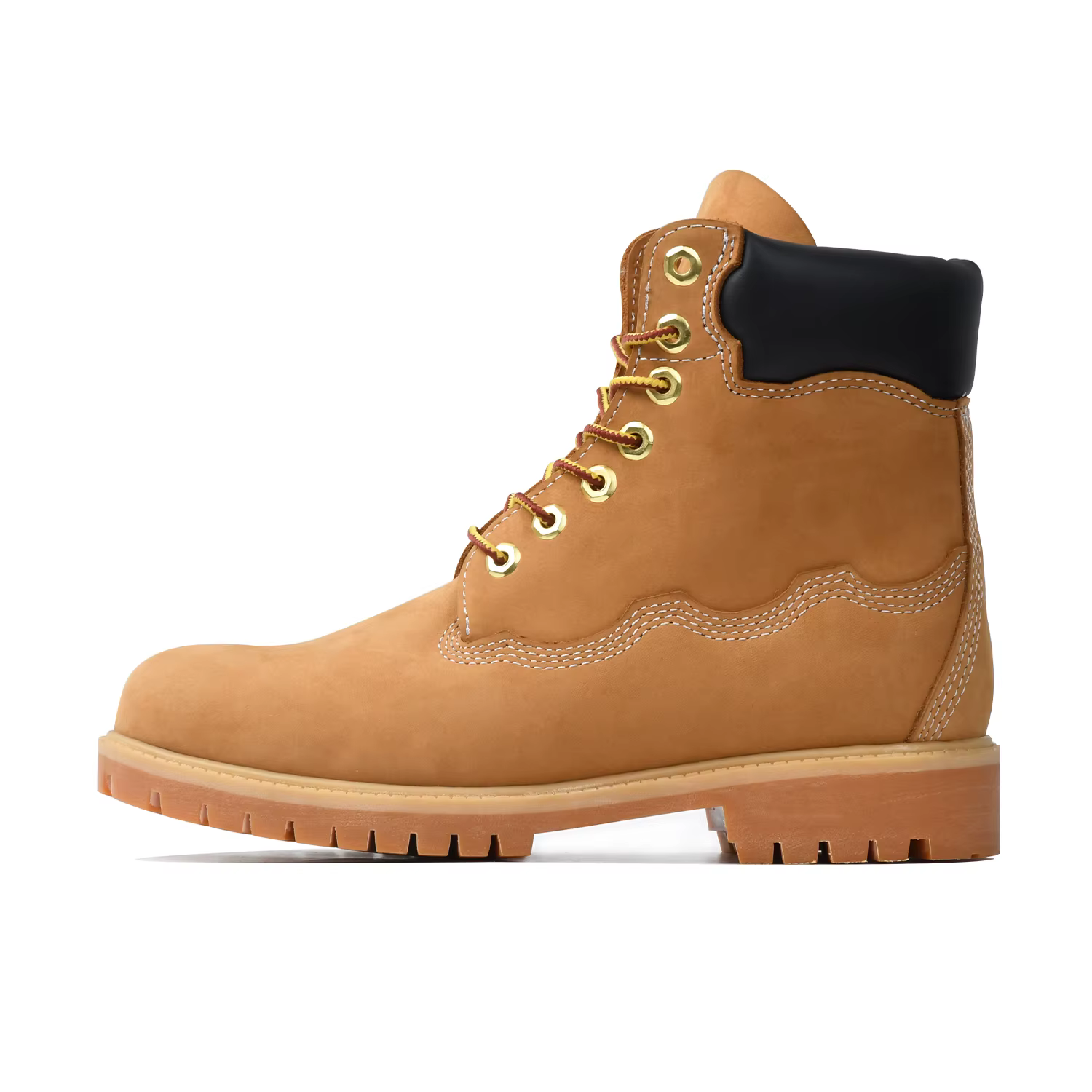 Goluck Bottes de combat vintage en daim pour hommes