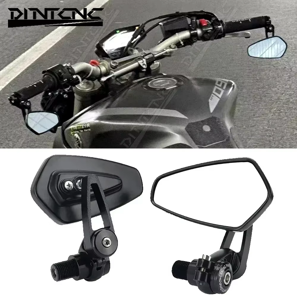 Rétroviseurs latéraux rotatifs pour guidon de moto Yamaha MT-07, MT-09, MT10, XSR700, XSR900, FZ07 (2014-2020) - Accessoires moto