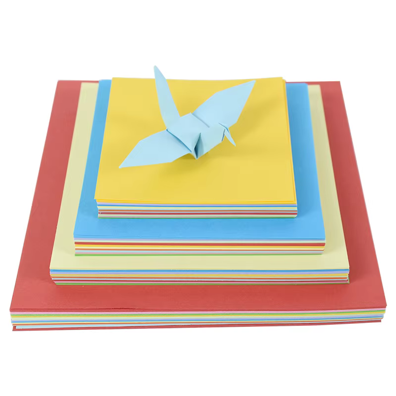 Papier Origami Double face couleur 8-15cm, 100 feuilles de papier pliable facile, papier pliant fait à la main pour enfants, artisanat d'art
