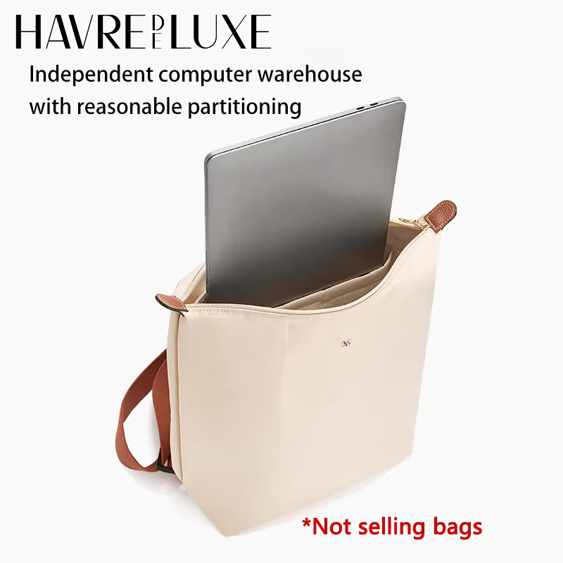 Organisateur de sac pour sac à dos Longchamp, pour ranger un ordinateur et une bouteille d'eau, facile à retrouver, en nylon durable, accessoires de sac.