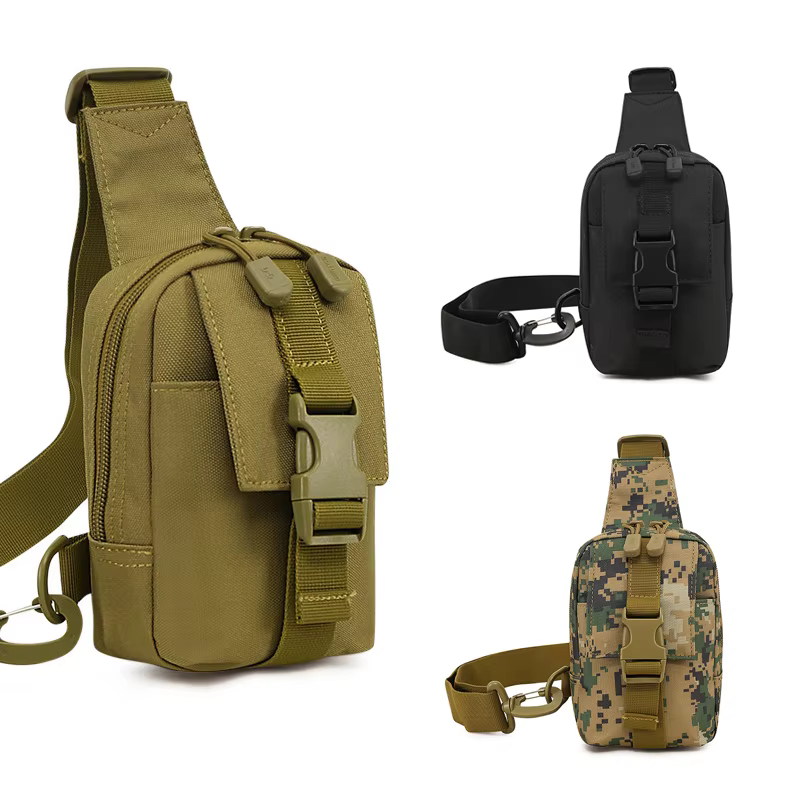 Sac de poitrine Simple pour Sports de plein air, Mini sac à bandoulière étanche pour téléphone portable, sac tactique décontracté