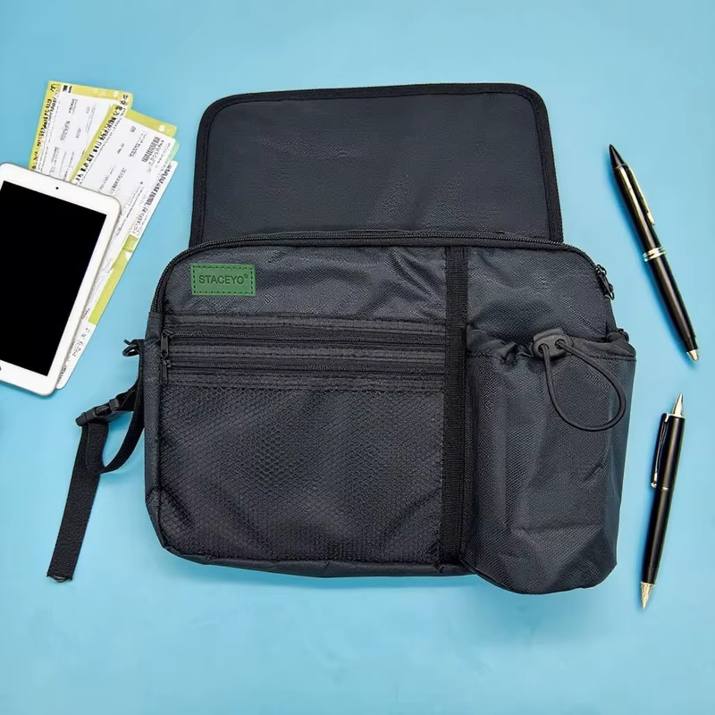 Sac de rangement suspendu pour avion noir