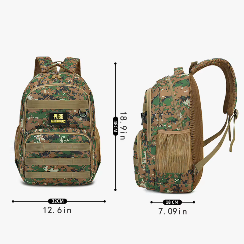Sac à dos camouflage grande capacité - Fermeture éclair