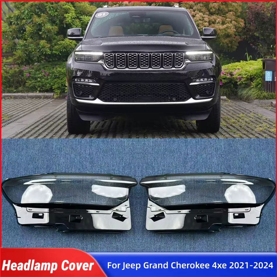 Accessoires de voiture pour Jeep Grand Cherokee 4xe 2021 2022 2023 2024, coque transparente pour phares de voiture, abat-jour