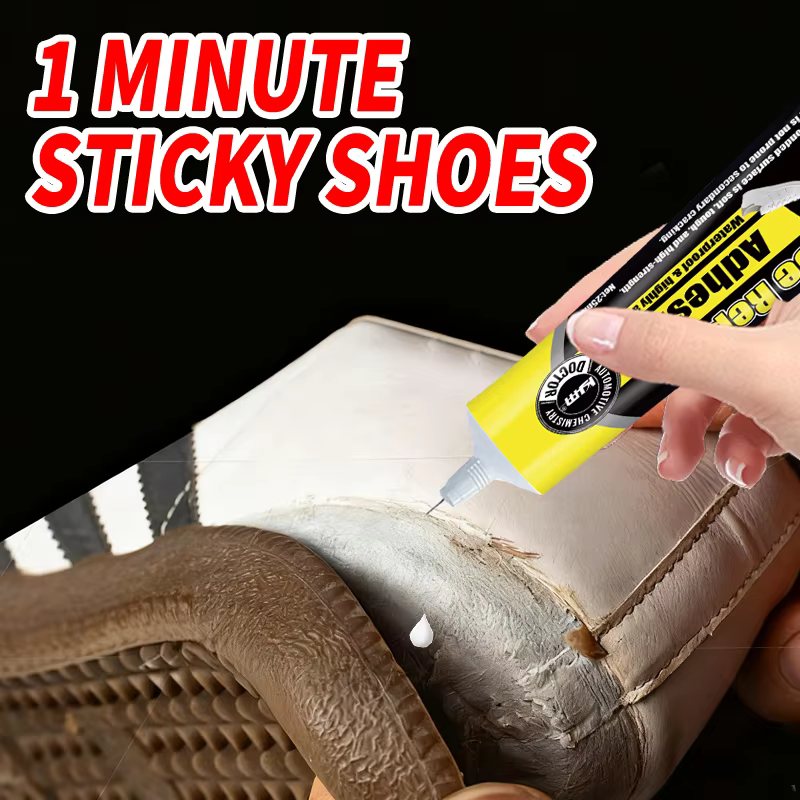 Colle professionnelle pour réparation de chaussures – Adhésif puissant pour baskets, chaussures en cuir, bottes, sandales, talons, semelles et sacs en cuir