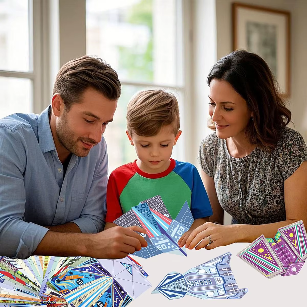 Kit d'avions en papier origami 12/32 feuilles, 16 modèles classiques, avions de record mondial, cadeau pour garçons et filles débutants, idéal pour les fêtes, facile à plier