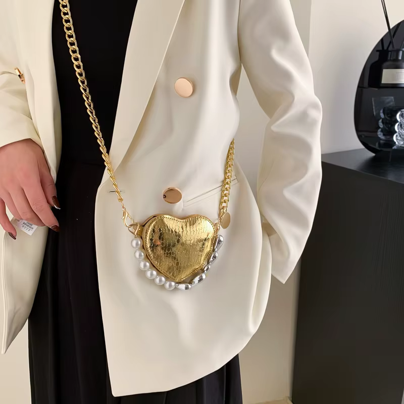 Mini sac à bandoulière en cuir PU pour femme