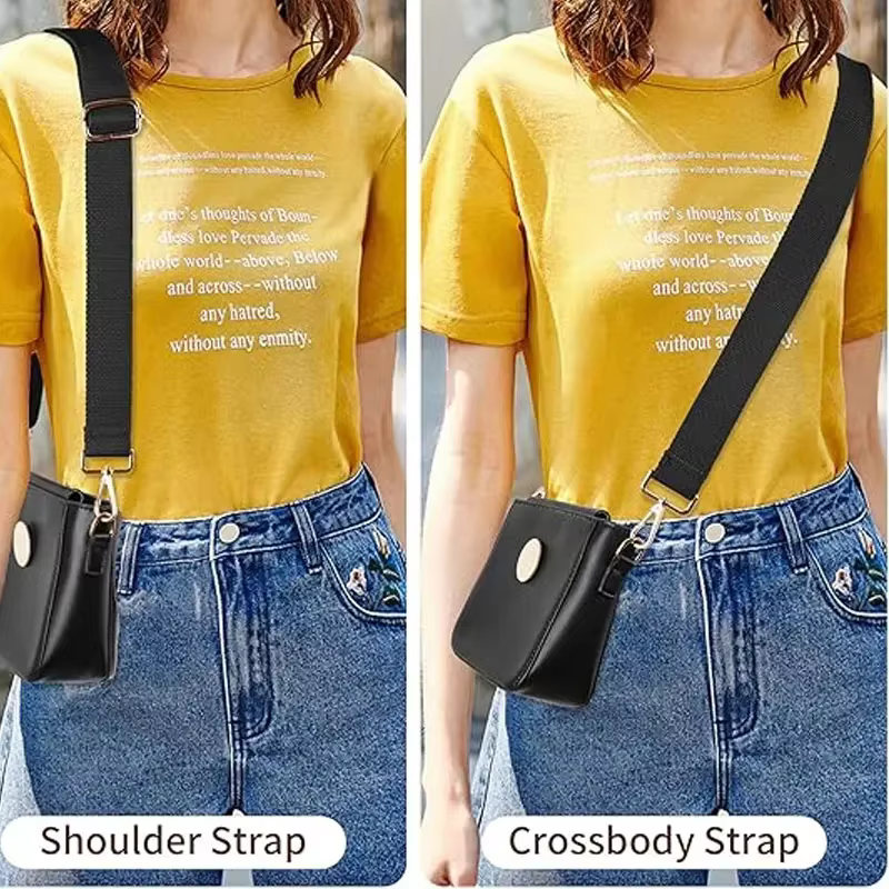 Sangle de sac à bandoulière de remplacement pour porte-documents pour hommes et femmes, sangle réglable noire, accessoires de sac, nouvelle collection 2025