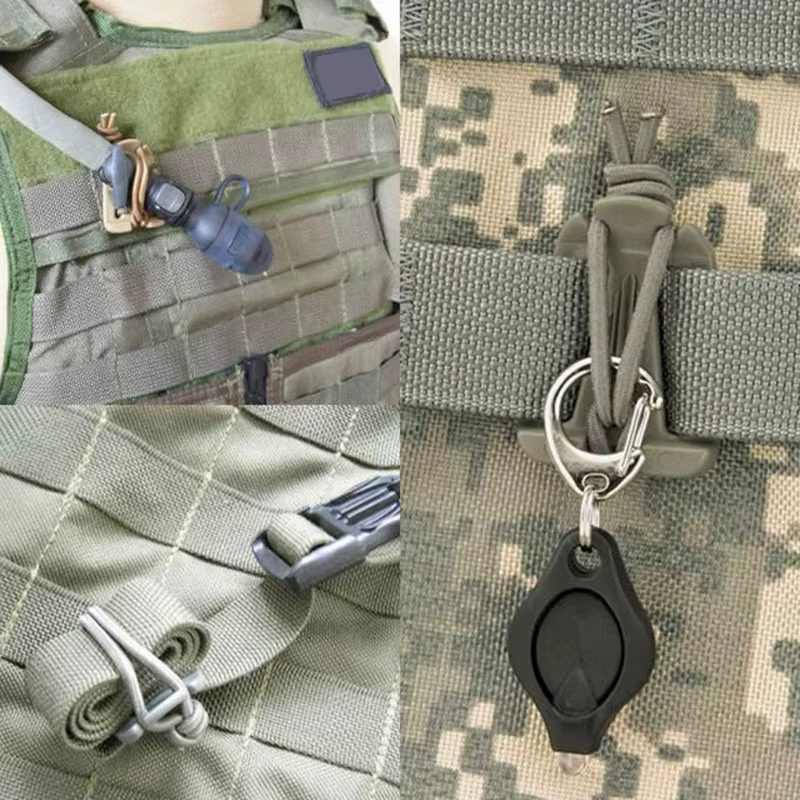 Lot de 2 mousquetons à boucle pour sac à dos