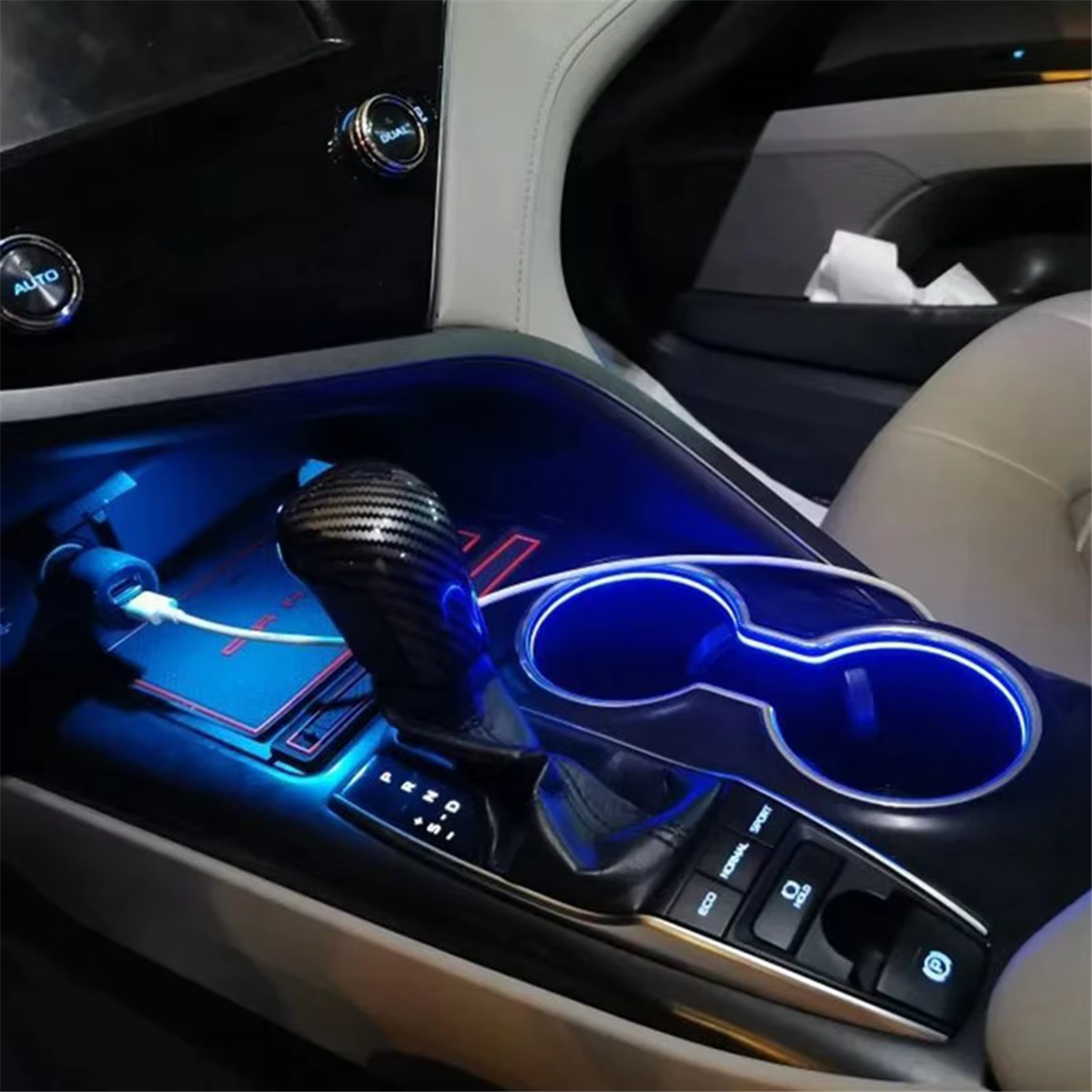 Porte-gobelet Central LED pour voiture