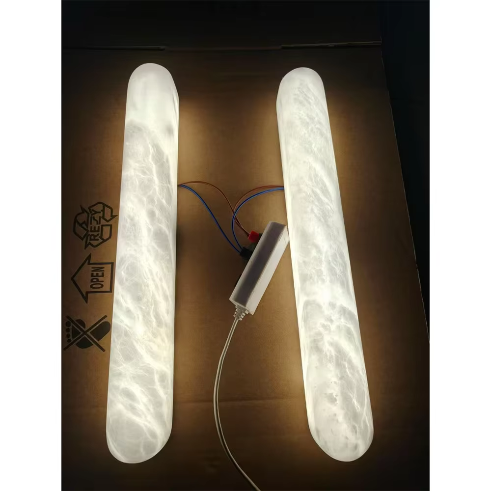 LED espagnol importé marbre naturel applique design Style Villa salon hôtel chambre chevet applique intérieure décor à la maison