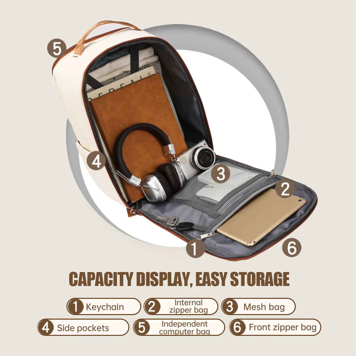 Sac à dos de voyage de grande capacité