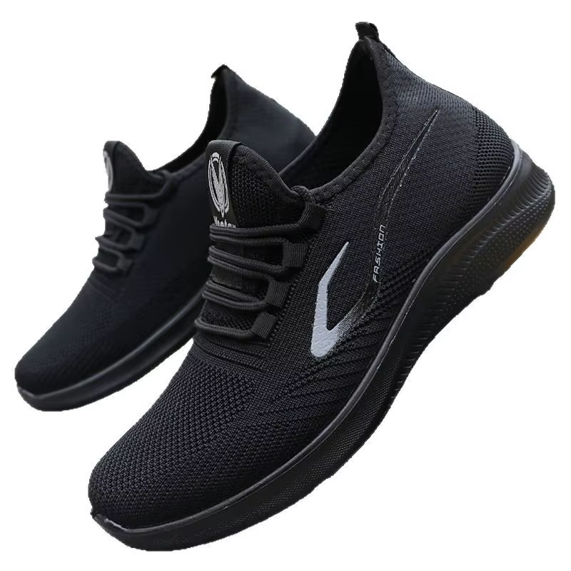 Chaussures de course décontractées pour hommes 2025 en polyuréthane TEMU, respirantes, style coréen, coupe basse, bout rond, talon plat, à enfiler