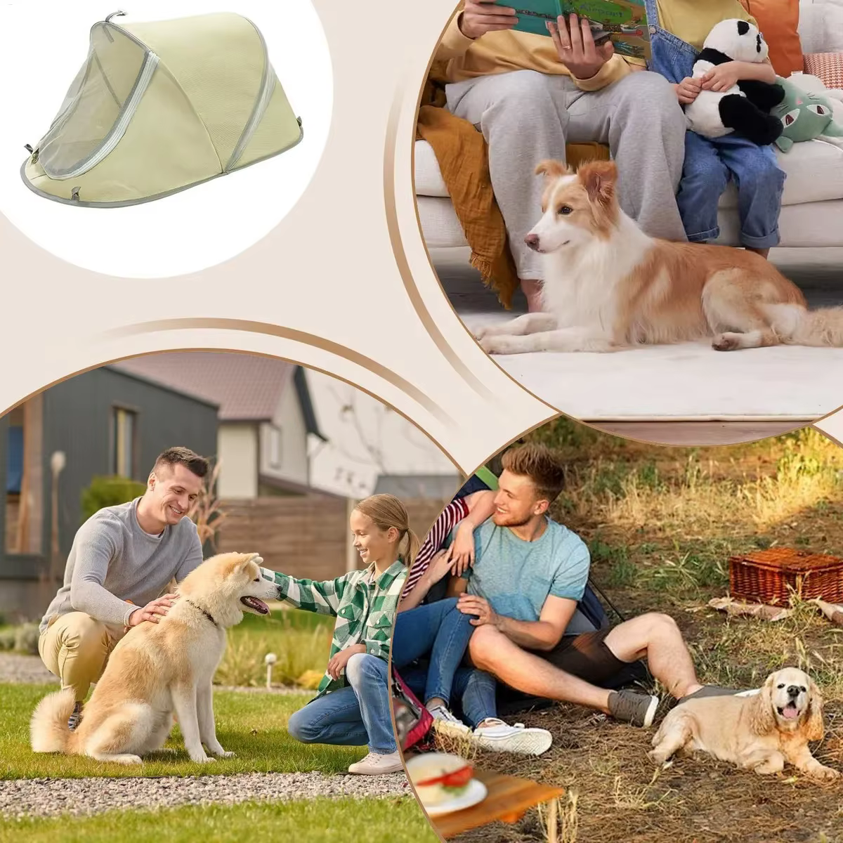 Tente portable pour chien