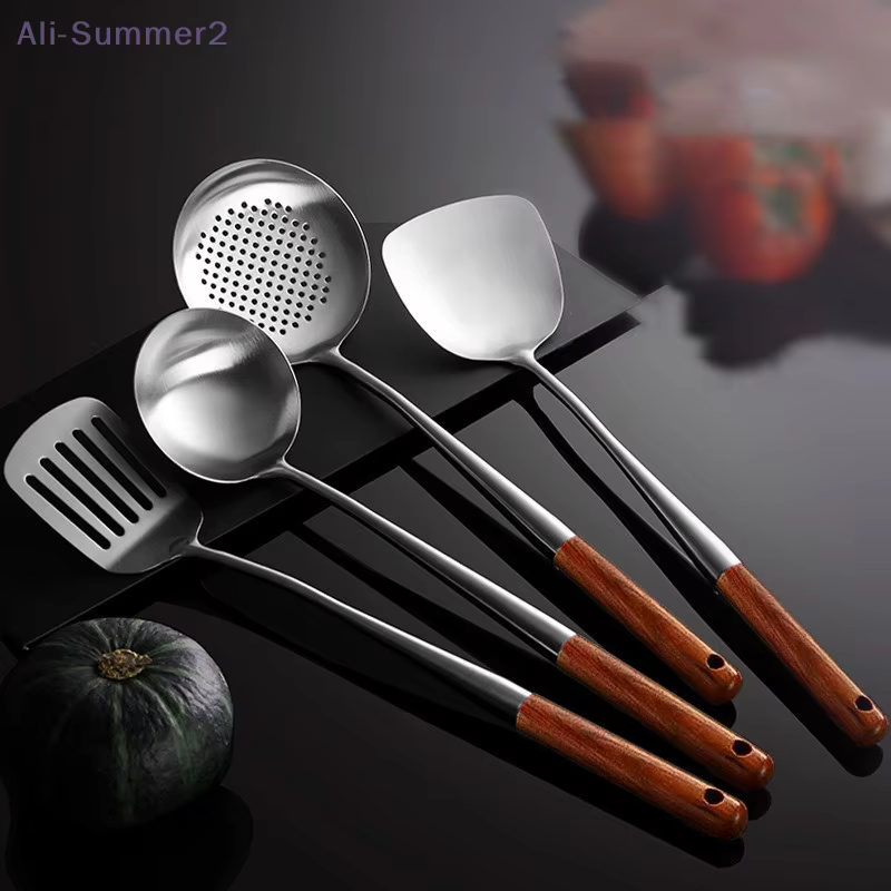 Ustensiles de cuisine Wok spatule fer et louche outil spatule pour équipement de cuisine en acier inoxydable accessoires de cuisine essentiels
