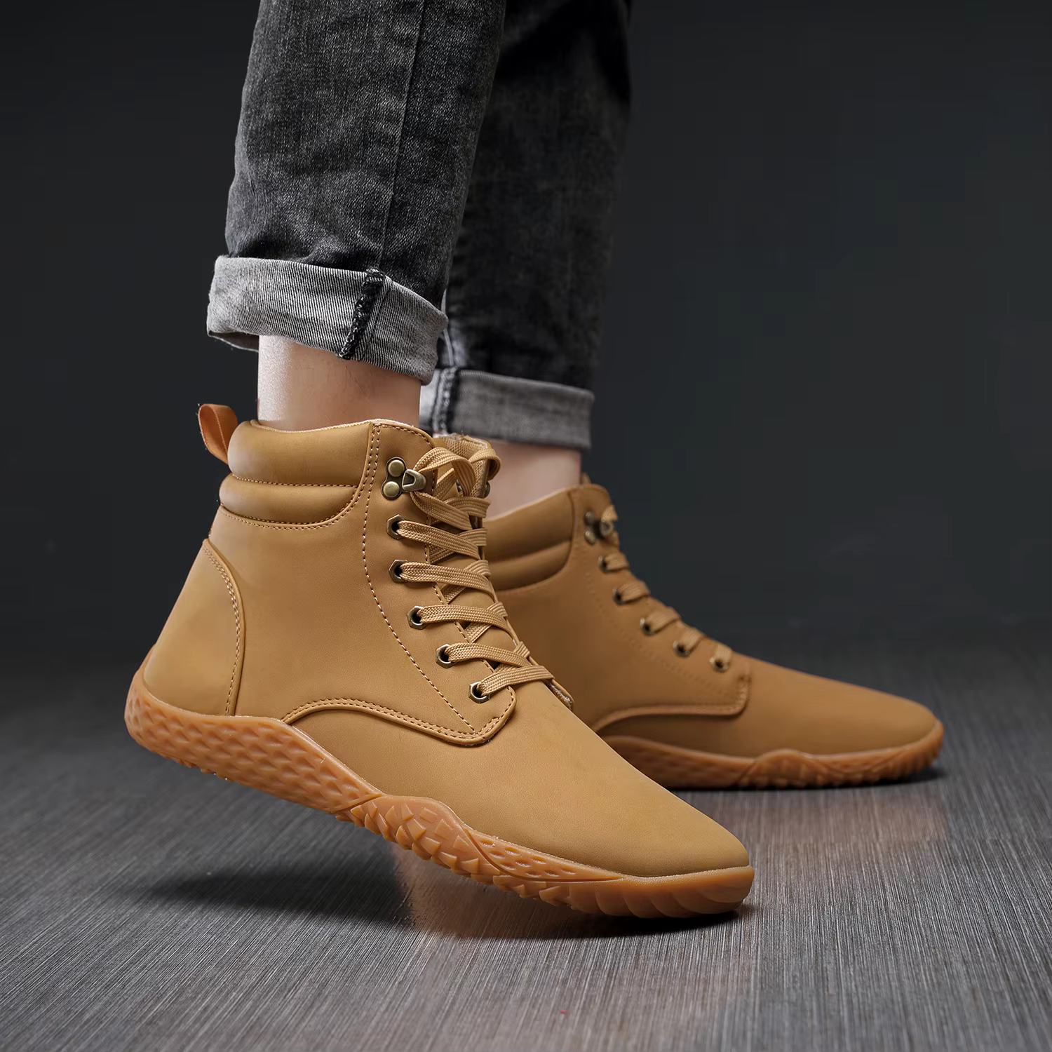 Chaussures larges pieds nus pour hommes