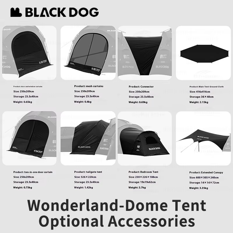 Naturehike – tente dôme BLACKDOG Wonderland