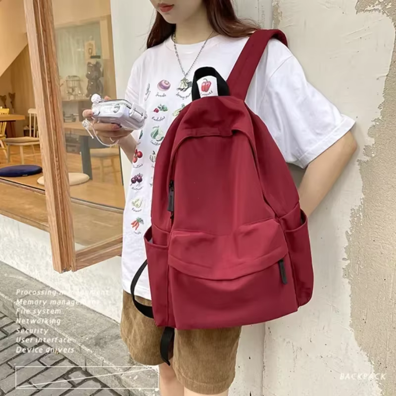 Sac à dos polyvalent noir gris blanc rouge