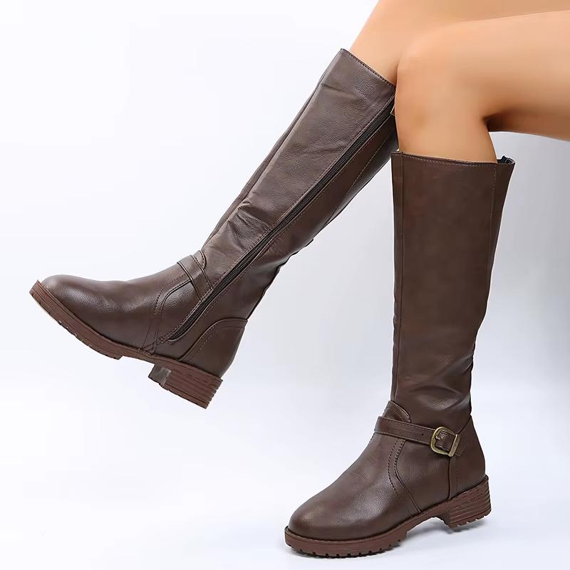 Femmes genou bottes hautes plate-forme