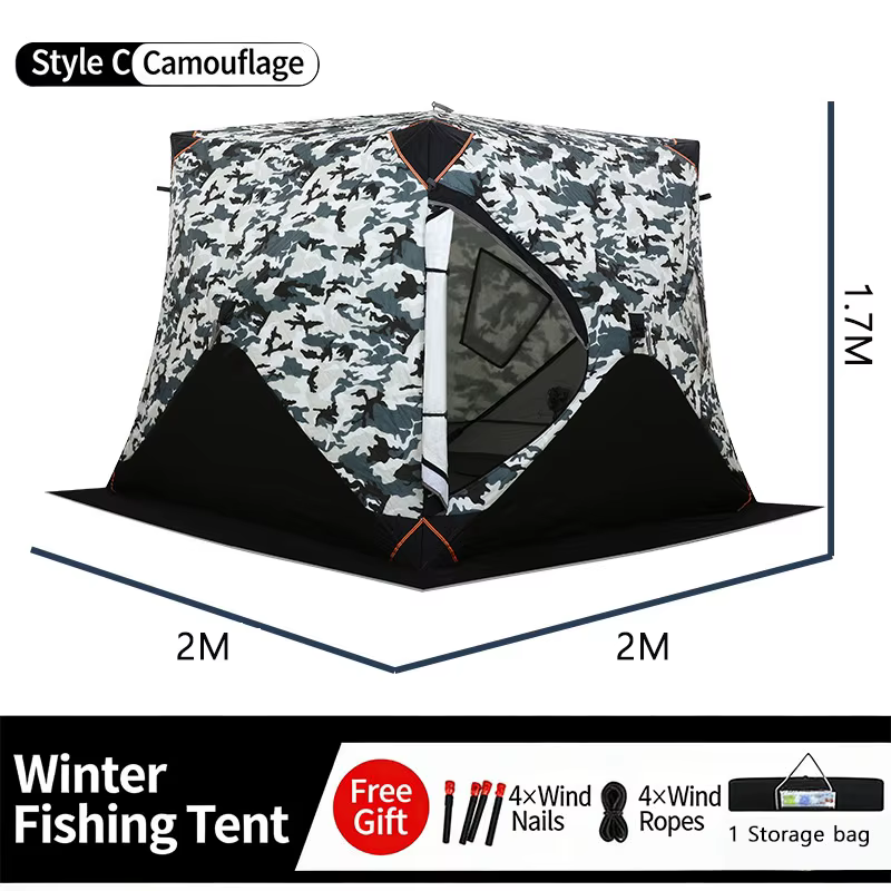 Tente d'hiver hexagonale octogonale pour le camping